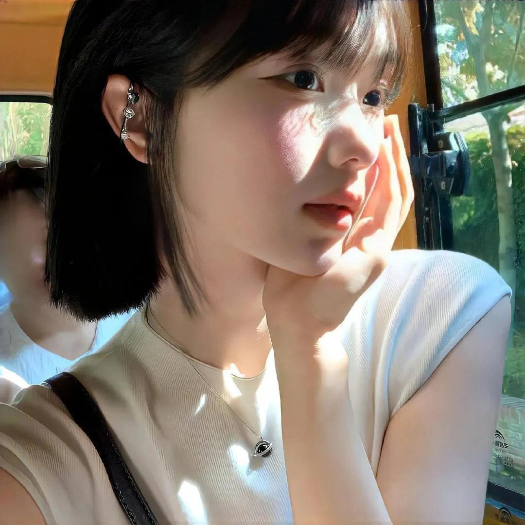 茜色少女